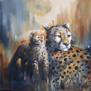 ANI0078 Cheetah and cub