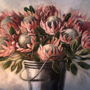 FLO0039 Proteas in bucket