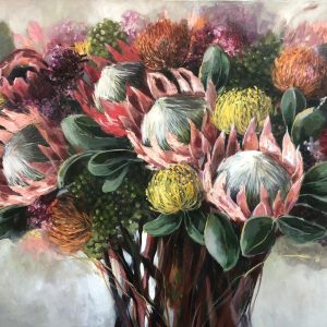 FLO0048 Protea with fynbos
