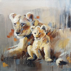 ANI0117 Lioness & Cub