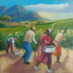 AFR0086 Grape pickers